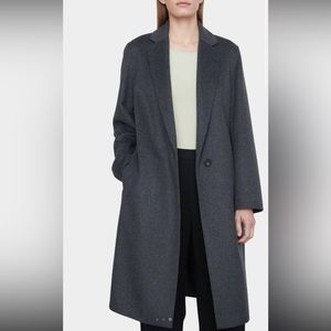 Vince classic straight wood blend coat